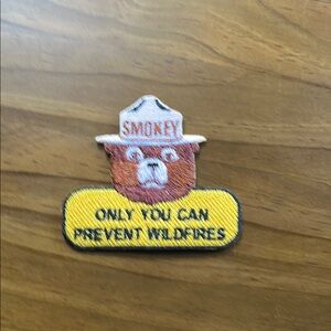Smokey Bear Wildfire Prevention Iron-on Patch